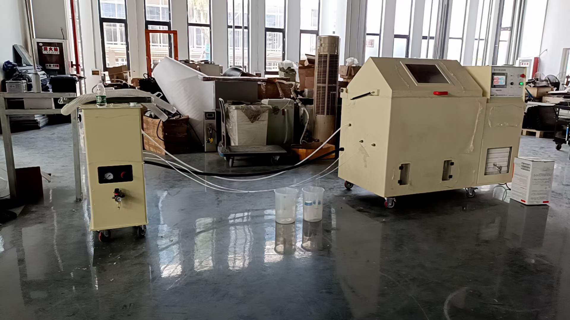 分體式復合鹽霧箱示意圖